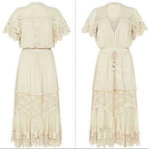 maggie embroidered midi dress